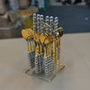 24 Piece Stainless Steel Tableware Set