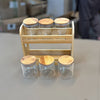Glass Sealed Storage Jars - 6 Pieces