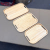 Wooden Serving Trays - 3 Piece